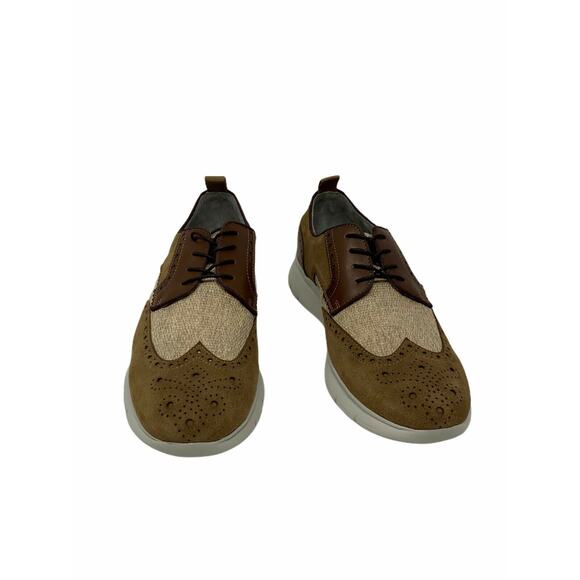 Kenneth Cole Tobacco Combo Brown Trent FLX Lace up sneakers shoes size 10.5M main image 10
